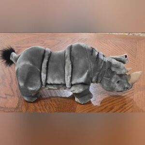 NWT A&A Gray Rhett Rhinoceros Plush Toy